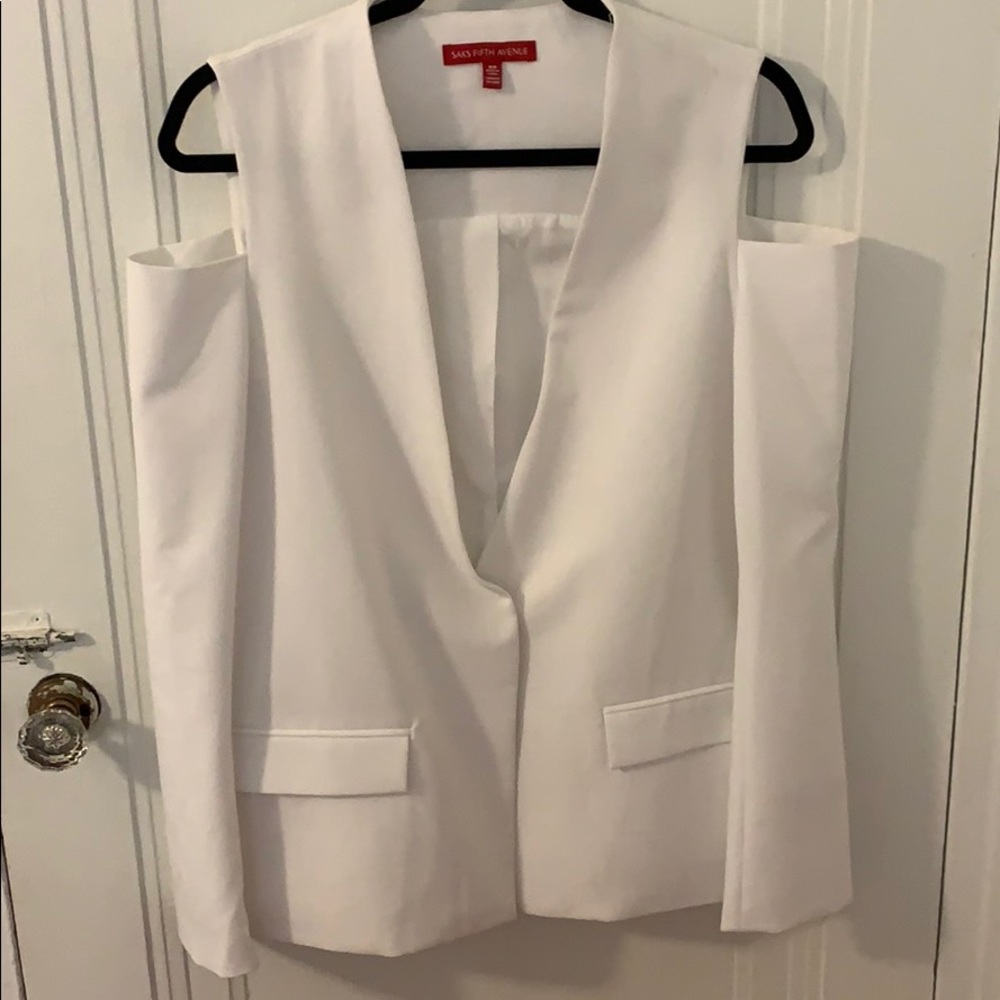 Saks fifth avenue peek a boo sleeve blazer